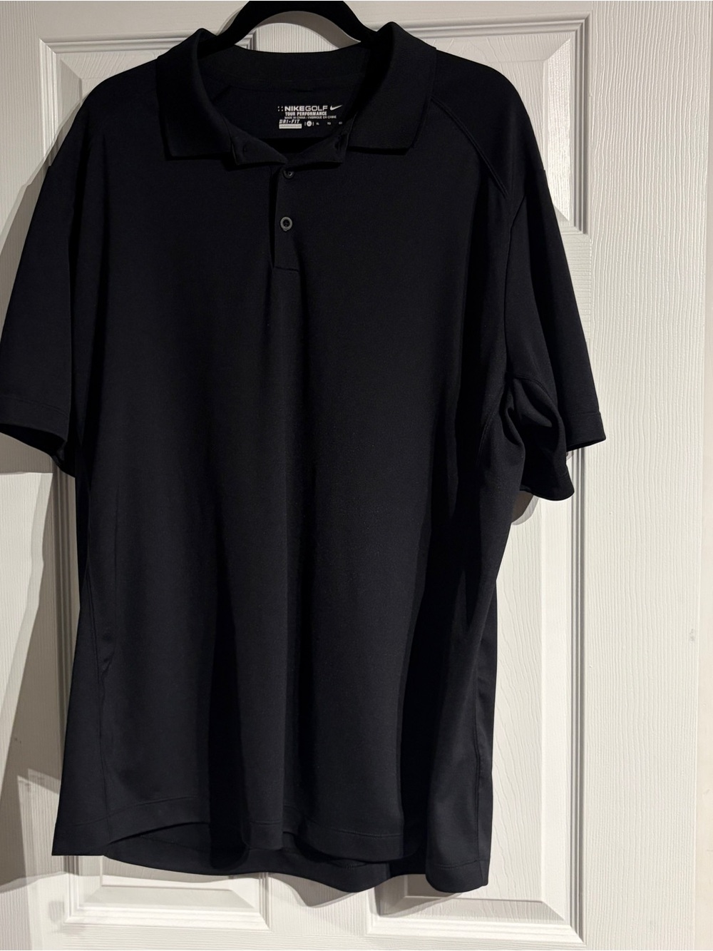 Nike Golf Men’s Polo Shirt Tour Performance Dri Fit Athletic Black Size XL